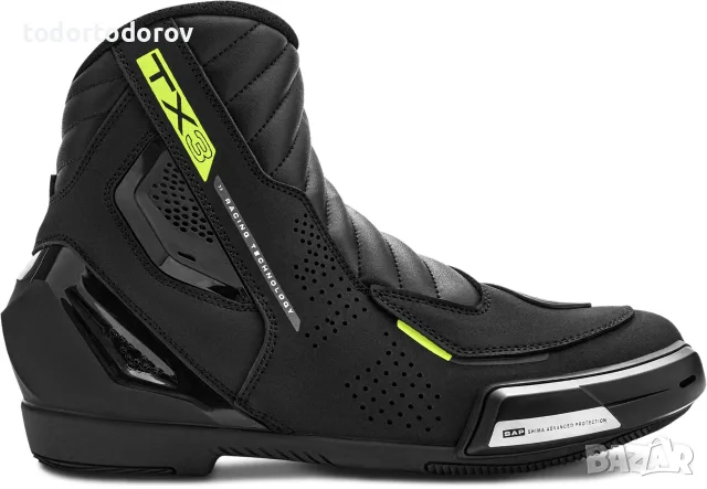 Мото боти къси ботуши SHIMA TX-3 FLUO/BLACK ,всички протектори 139.90 €, снимка 4 - Аксесоари и консумативи - 55872696