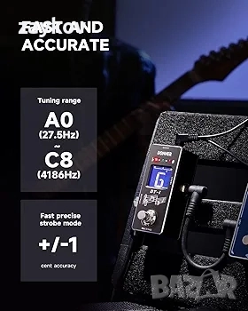 Donner тунер педал, DT-1 хроматичен китарен тунер педал, снимка 2 - Китари - 51723698