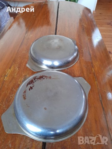 Стари неръждаеми паници,чинии #3, снимка 4 - Други ценни предмети - 39395304