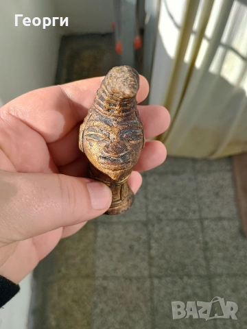 Бронзова глава,Бенин, снимка 12 - Антикварни и старинни предмети - 53255903