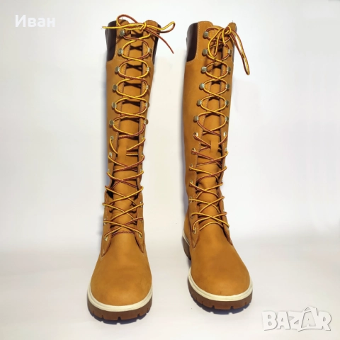 Дамски ботуши Timberland кожа водоустойчиви, снимка 5 - Дамски ботуши - 52455876