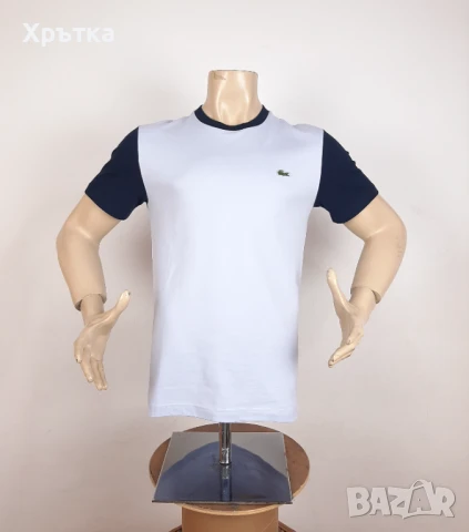 Lacoste Colorblock - Оригинална мъжка тениска размер S, снимка 2 - Тениски - 51019186