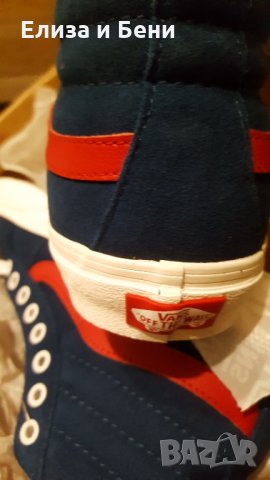 Високи кецове естесвен велур VANS, снимка 4 - Кецове - 35281592