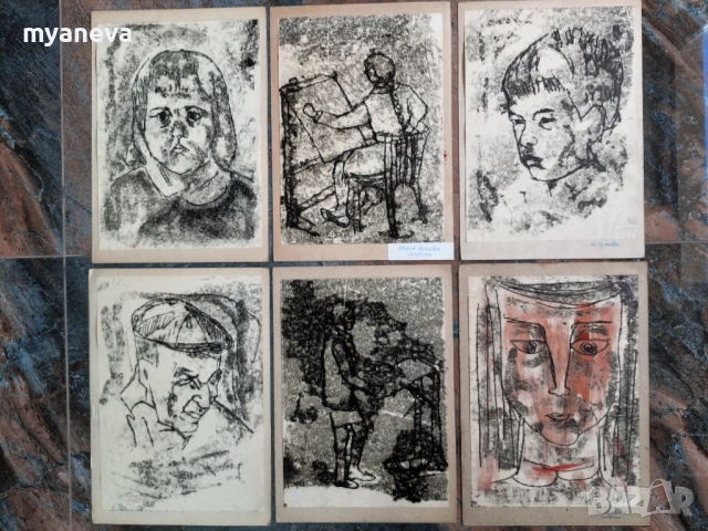 Стари графики от СОЦА на Мария Цокова. 