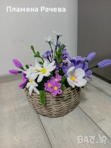 Букети от ръчно изработени цветя , снимка 2 - Арт сувенири - 54274109