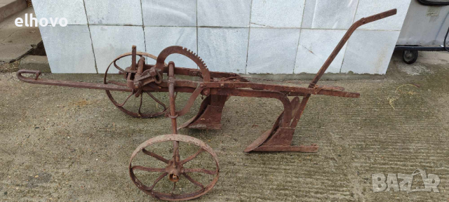 Стар плуг, рало, снимка 6 - Антикварни и старинни предмети - 44761689