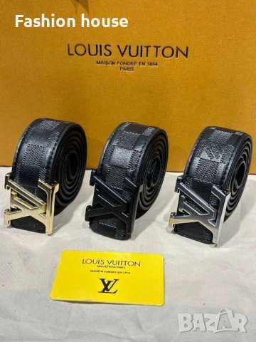Louis Vuitton коан естествена кожа с кутия, снимка 3 - Колани - 53291168