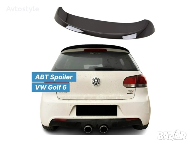 Спойлер за задно стъкло , VW Golf-6 Черен Лак, снимка 1