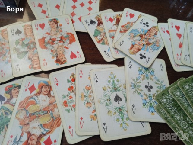 Rokoko / зелен гръб Карти за игра, снимка 3 - Карти за игра - 39666902