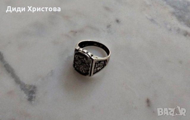 ПРЪСТЕН ОТ ТИБЕТСКО СРЕБРО С ДРАКОН размер 9, снимка 4 - Пръстени - 29263770