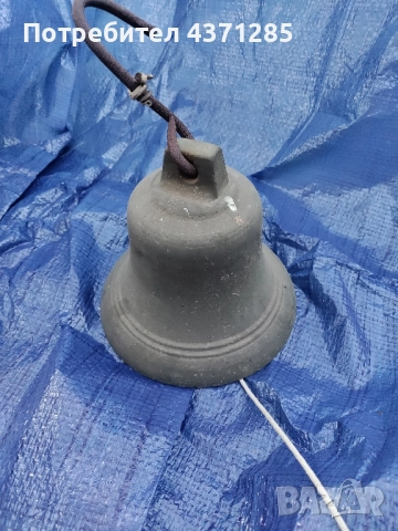 бронзова камбана(стара, с патина)диаметър 20.5см, снимка 1