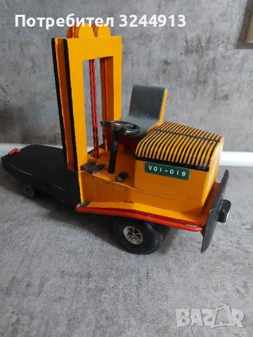 Стара рядка дървена играчка мотокар VOI-019 , снимка 5 - Други ценни предмети - 47479318