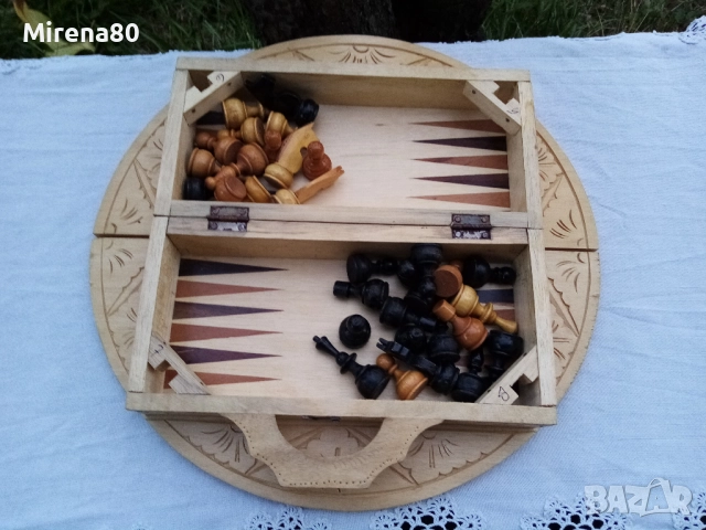 Колекционерски шах / табла за пътуване, снимка 7 - Антикварни и старинни предмети - 52552035