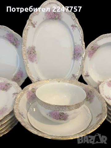 Сервиз за хранене за 6 души порцелан , снимка 7 - Антикварни и старинни предмети - 52117431