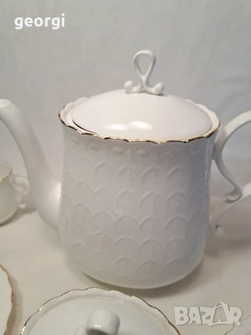 български порцеланов сервиз фин костен порцелан Видин   26/5, снимка 3 - Сервизи - 50851432