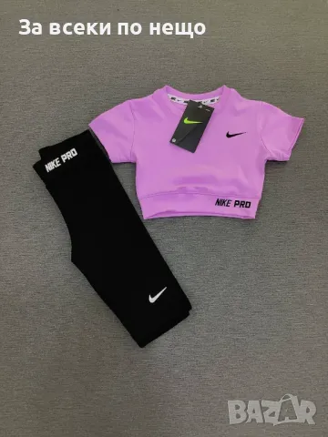 Nike Дамски Спортен Комплект Тениска И Клин🔝Дамски Спортен Екип Найк - Различни Цветове Код LFS337, снимка 6 - Спортни екипи - 49612761