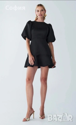 Нова черна рокля BWLDR,р-р С, снимка 5 - Рокли - 53950044