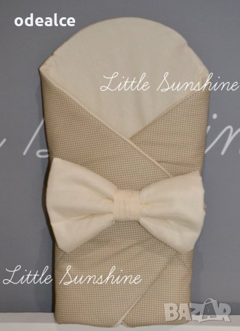 Невероятно бебешко одеалце Little Sunshine тип "прегърни ме" /порт бебе/голяма панделка, снимка 10 - Спално бельо и завивки - 29654391