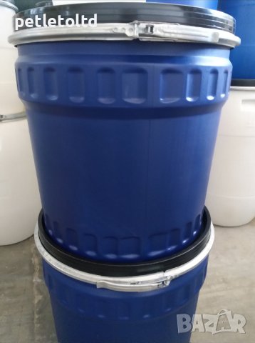 Бидон 120 Л, тип каца, с метален обръч, снимка 1