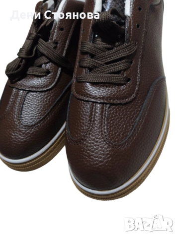 Нови стилни тъмно кафяви маратонки , снимка 3 - Маратонки - 52696217