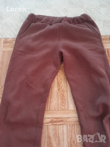 Плътно ватиранко долнище в кафяв цвят, снимка 2 - Спортни екипи - 50556276