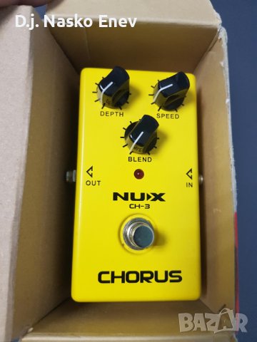 Nux CH-3 Chorus Electric guitar pedal effect - хорус педал за ел китара /КАТО НОВ/, снимка 1 - Китари - 36870260