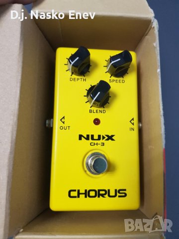 Nux CH-3 Chorus Electric guitar pedal effect - хорус педал за ел китара /КАТО НОВ/, снимка 2 - Китари - 36870260