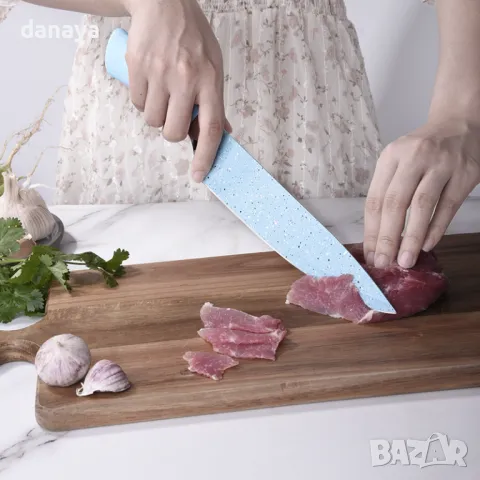 5588 Комплект кухненски ножове в подаръчна кутия, 6 части, снимка 5 - Прибори за хранене, готвене и сервиране - 48551114