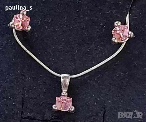 Два различни броя / Винтидж сребърен комплект от три части / проба 925 , снимка 17 - Бижутерийни комплекти - 43447261