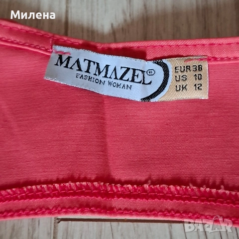 Дамска сатенена рокля - 38, снимка 2 - Рокли - 48306788