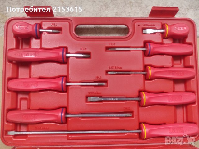 Genius Tools TL-515X 14 брoя комбинирани отвертки и 1 твърдо рамо , снимка 4 - Отвертки - 42316848