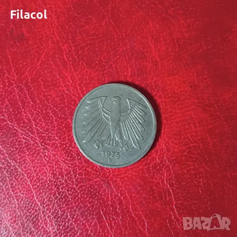 Германия 5 марки 1975 'D' - Мюнхен
