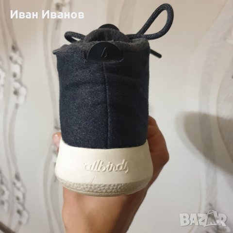 водоотблъсквaщи Allbirds вълнени маратонки Mizzle 1119 NV1  номер 39 , снимка 6 - Маратонки - 42814525
