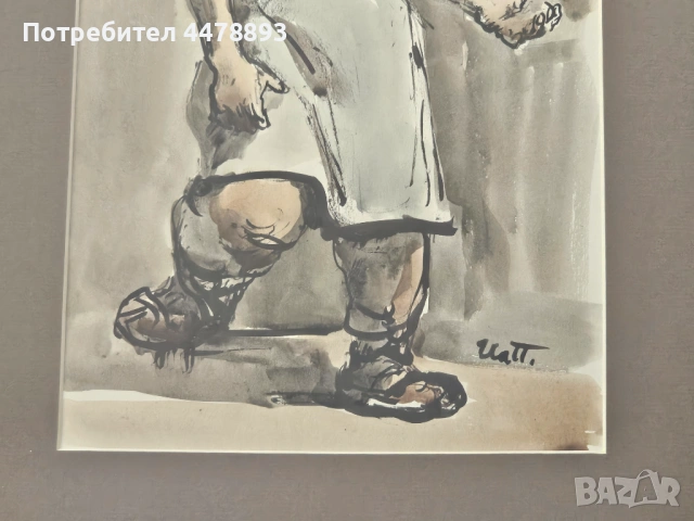 Картина Илия Петров ( 1903-1975), снимка 5 - Антикварни и старинни предмети - 54189620