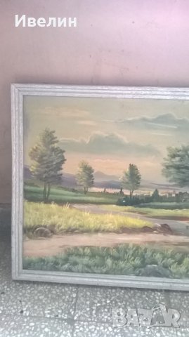 стара картина-пейзаж, снимка 3 - Картини - 31387857