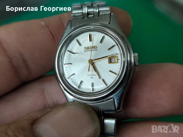 Дамски механичен часовник seiko 17 jewels automatic, снимка 2 - Дамски - 52928186