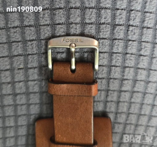мъжки часовник Fossil с кафява кожена каишка „маншет“., снимка 2 - Мъжки - 51463884