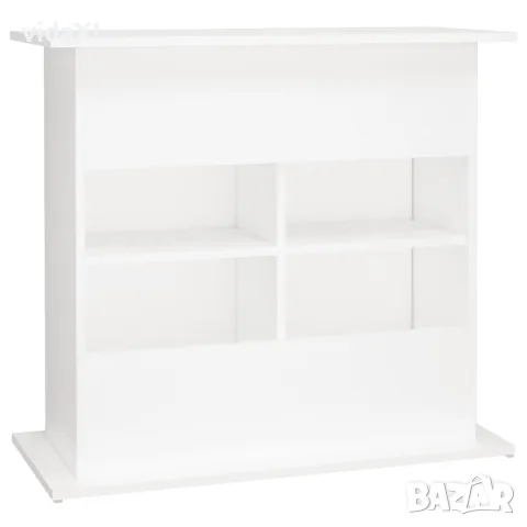 vidaXL Поставка за аквариум, бяла, 81x36x73 см, инженерно дърво, снимка 8 - Аквариуми - 56148100
