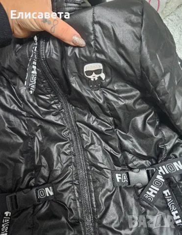 Дамско зимно модерно дълго яке Карл, снимка 13 - Якета - 40636874