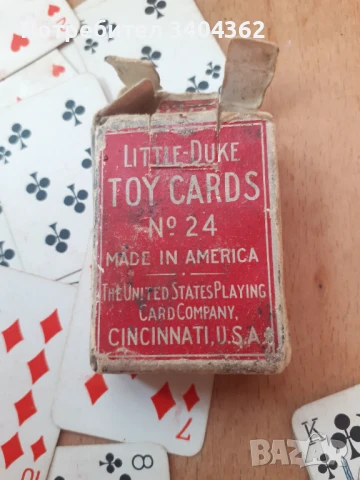 Стари мини колекционерски карти за игра Little Duke