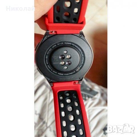 Huawei watch GT2е силиконови и естествена кожа верижки, мъжки, дамски, снимка 10 - Каишки за часовници - 35560210