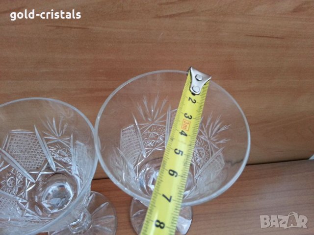 Кристални чаши  Зорница лукс, снимка 8 - Антикварни и старинни предмети - 35509878