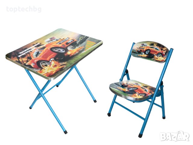 Сгъваема детска маса със столче с Момиче, Жираф или Кола, снимка 2 - Мебели за детската стая - 38747568