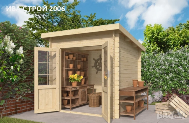 Компактна и функционална сглобяема дървена барака