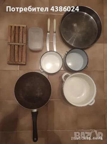 Голям лот кухненски - тиган, тенджера,канчета, ножове евтино!, снимка 8 - Сервизи - 49214055