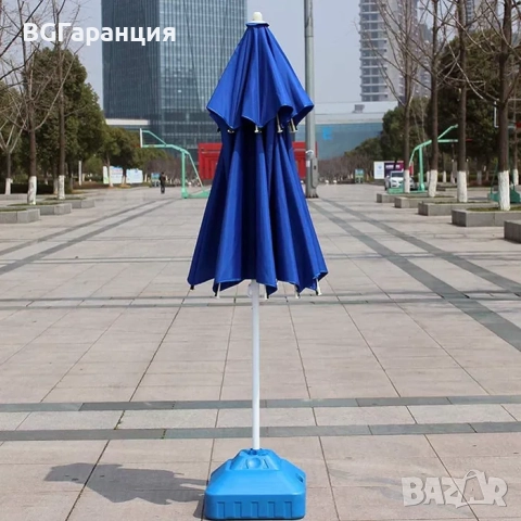 Качествен Чадър с два покрива, снимка 5 - Градински мебели, декорация  - 52029342