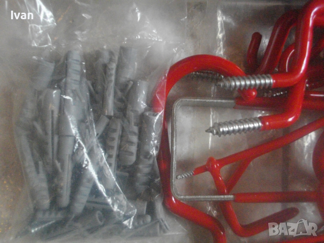 29 бр. Нов К-т Немски Куки За Окачване На Тежки Натоварвания-С ПВЦ Покритие-Meister GERMANY-Различни, снимка 14 - Други инструменти - 44670687