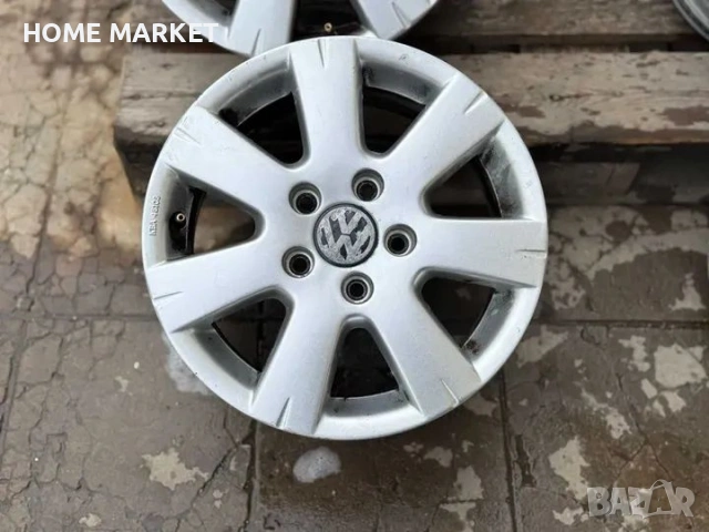 5х112 Джанти 15 Цола Фолксваген 5x112 VW Оригинални джанти ЕТ 50 J 6.5 ЦО 57.1 Без криво и заварки , снимка 5 - Гуми и джанти - 53969905