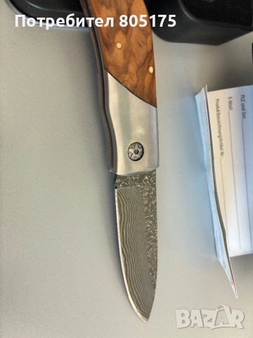 Boker Magnum Caveman Damascus Pocket Knife, снимка 4 - Ножове - 54118568