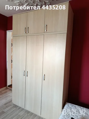Гардероб с надстройка 230/135, снимка 2 - Гардероби - 55927792